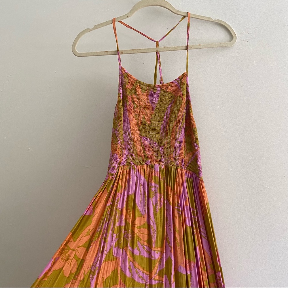 Free People Pink Floral Maxi Dress